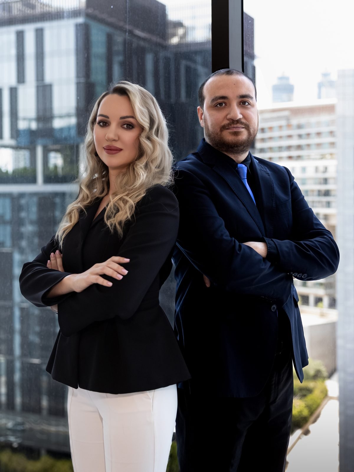Ekaterina Butseva on the left and Faris Raian on the right